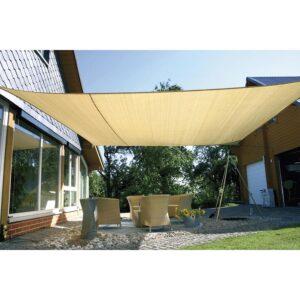 Sonnensegel 5 x 5 m, beige     - Bild 00