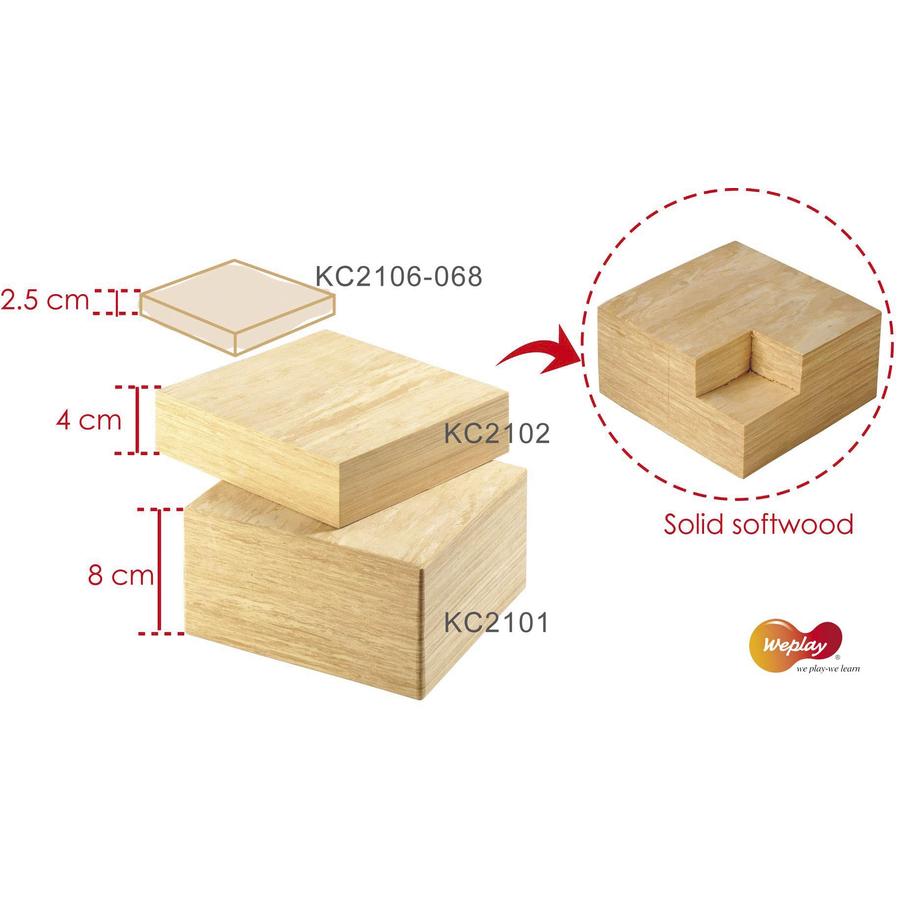 Soft Wood Bausteine, 152-tlg.     - Bild 01