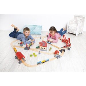 Eisenbahnset  XXL , 92-tlg.     - Bild 00