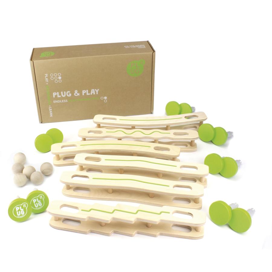 PLUG IT "Kugellbahn-Set ", 24-tlg.      - Bild 01