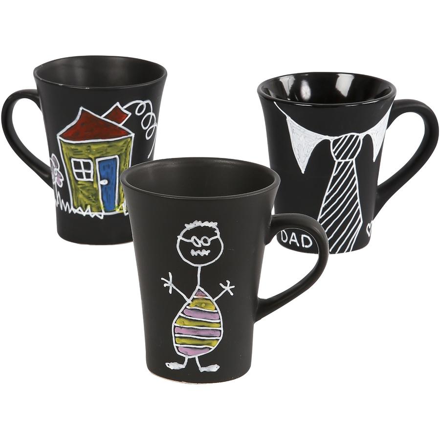 Porzellanbecher Großpack, schwarz, 48-tlg.     - Bild 01