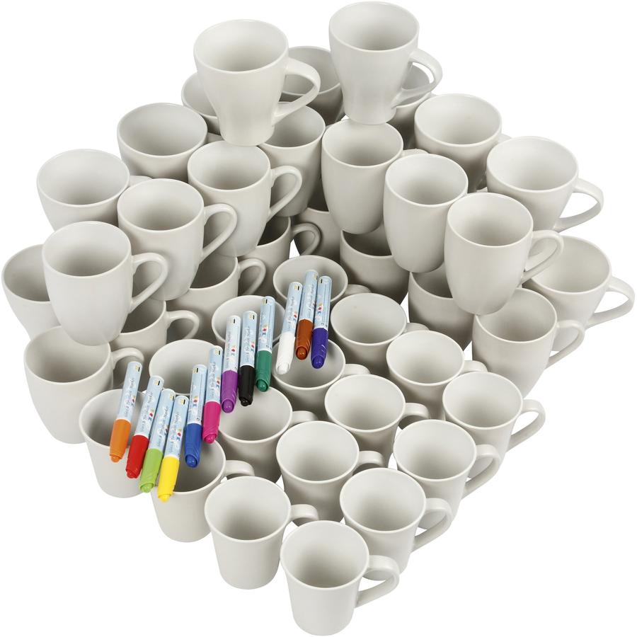 Porzellanbecher Großpack, 60-tlg.     - Bild 01